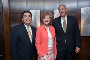 HIDA met with 28 members of Congress and held an additional 50 meetings with key congressional staff. Pictured (from left to right): Matthew J. Rowan, HIDA, U.S. Rep. Susan Brooks (R-IN), Mark Zacur, Fisher HealthCare