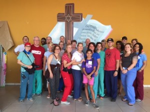 Monty Wallin and his wife Nyla with their ministry group.