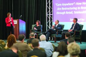 HIDA’s “Care Anywhere” provider panel offered key telehealth trends and insights from Jodi Prohofsky, PhD, Walmart Health & Wellness; Henry DePhillips, MD, TelaDoc; and Peter Rasmussen, MD, The Cleveland Clinic.
